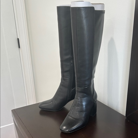 Aldo Black Heeled Boots - Picture 1 of 11